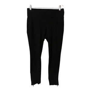 NYDJ Womens Black Leggings Size 6P Lyft Tuck Technology Zippered Bottoms Petite
